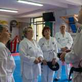 �In questo modo si � conclusa la prima parte della lezione - avverte Dellino - ma ora inizia il bello. Adesso ci eserciteremo nei colpi, l�essenza del taekwondo�